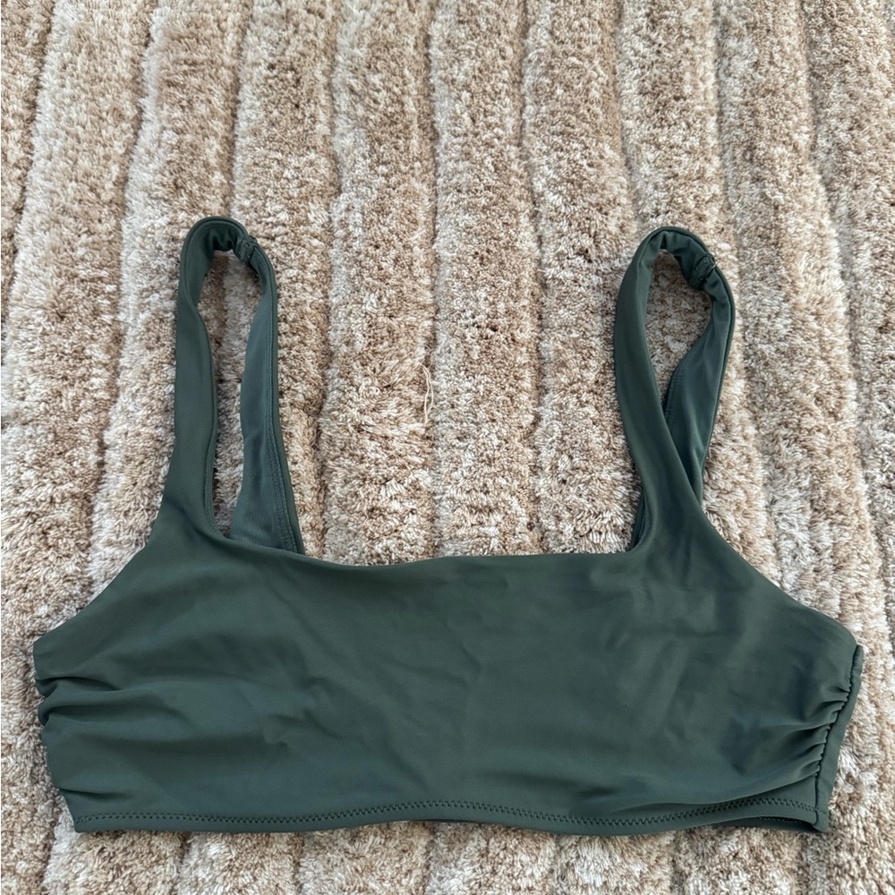 aerie Olive Green Bikini Bralette Top